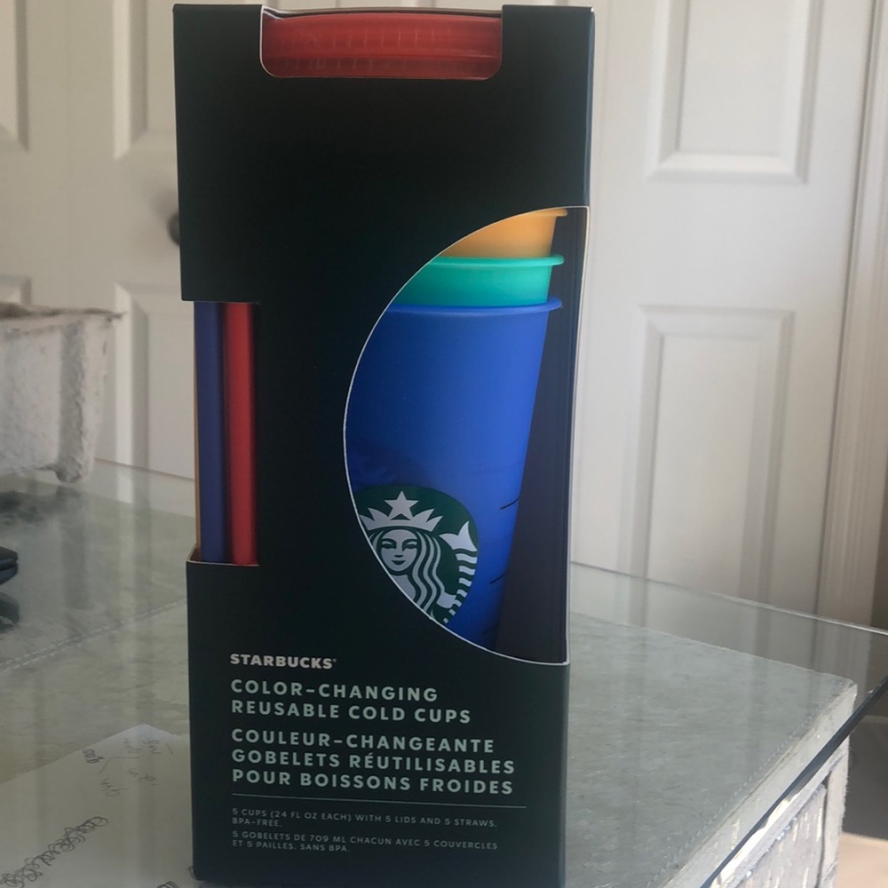 Color changing cups from Starbucks.